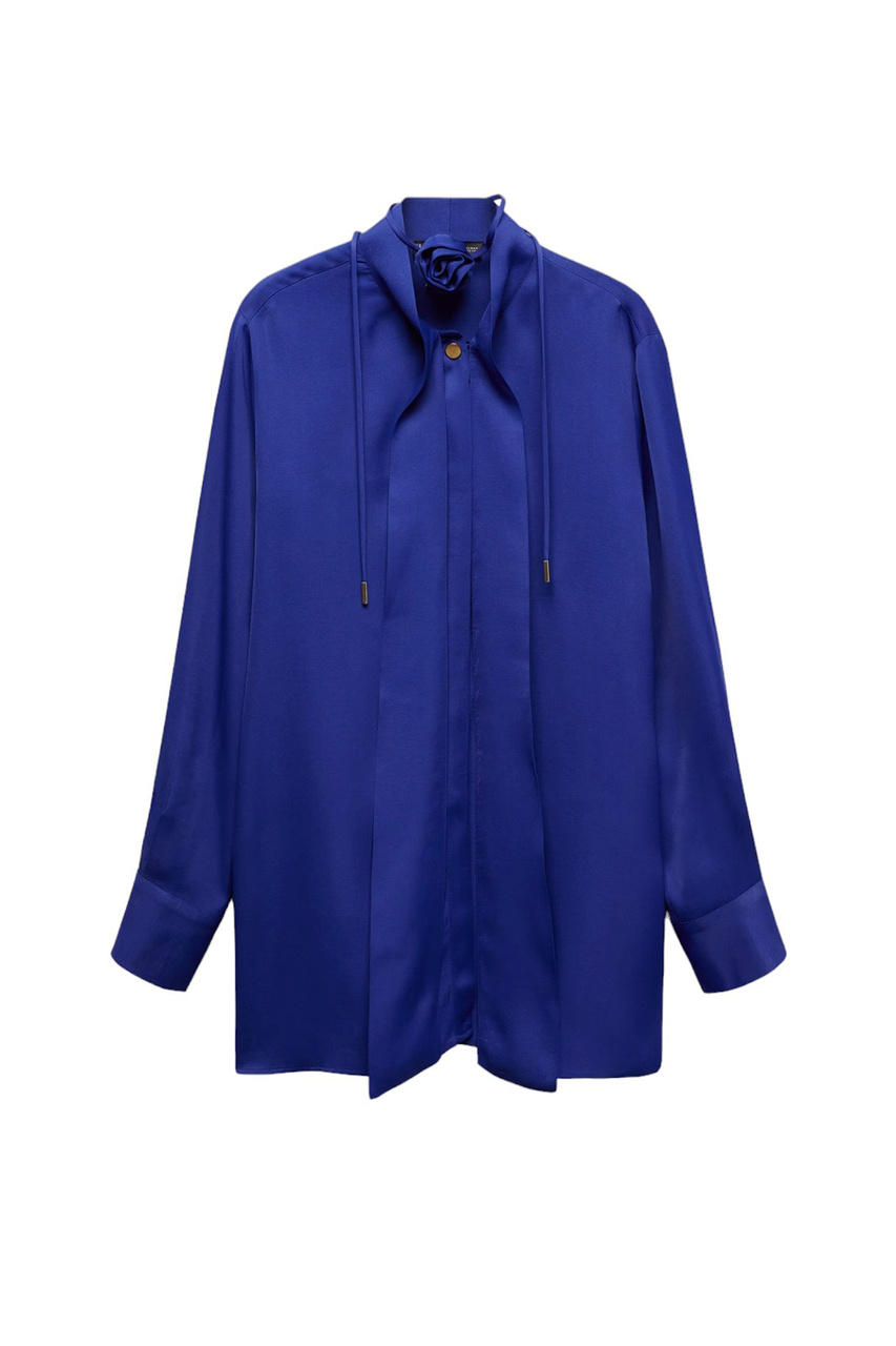 Блузка DALIA из вискозы|Основной цвет:Синий|Артикул:67076340 | Фото 1