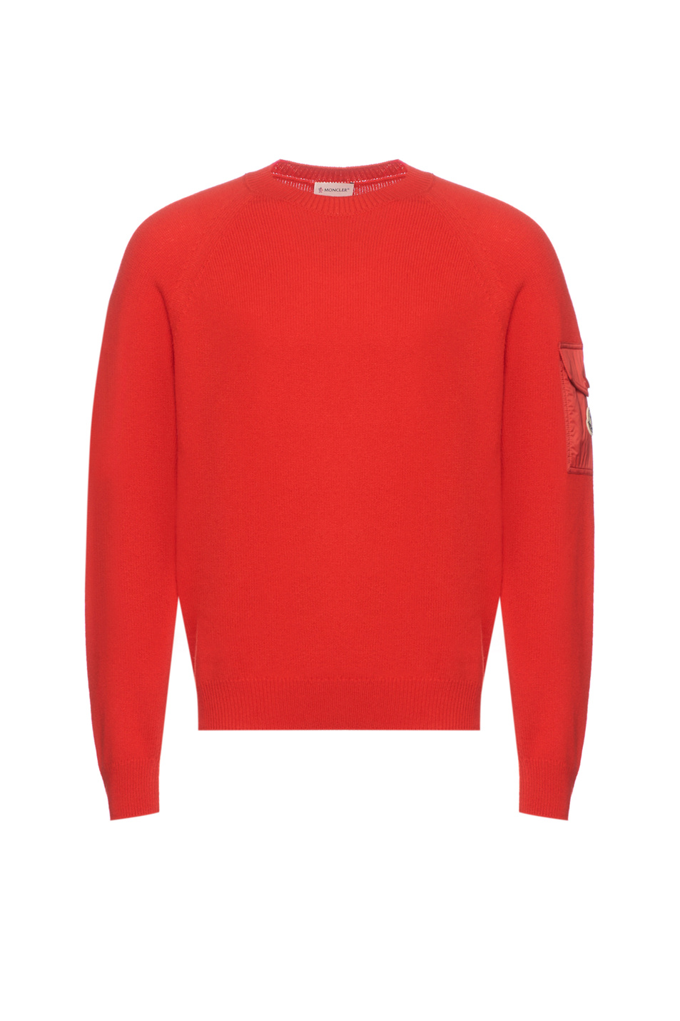 Джемпер из шерсти и кашемира|Основной цвет:Красный Мужской Moncler Джемпер из шерсти и кашемира (цвет ), артикул K20919C00012-M3550 | Фото 1