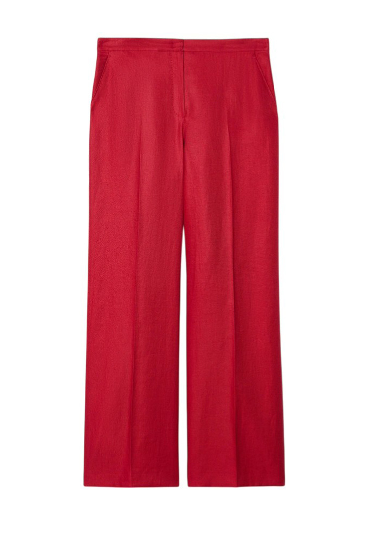 Брюки CANAPA изо льна|Основной цвет:Красный Женский Marina Rinaldi Брюки CANAPA изо льна (цвет ), артикул 2617131132 | Фото 1