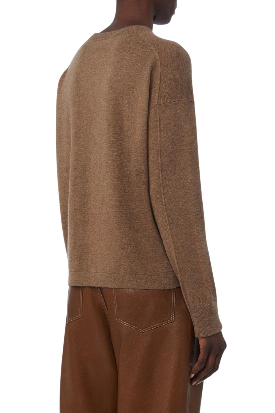 Джемпер NEBBIE из шерсти и кашемира|Основной цвет:Коричневый Женский Max Mara Джемпер NEBBIE из шерсти и кашемира (цвет ), артикул 2619361101 | Фото 4