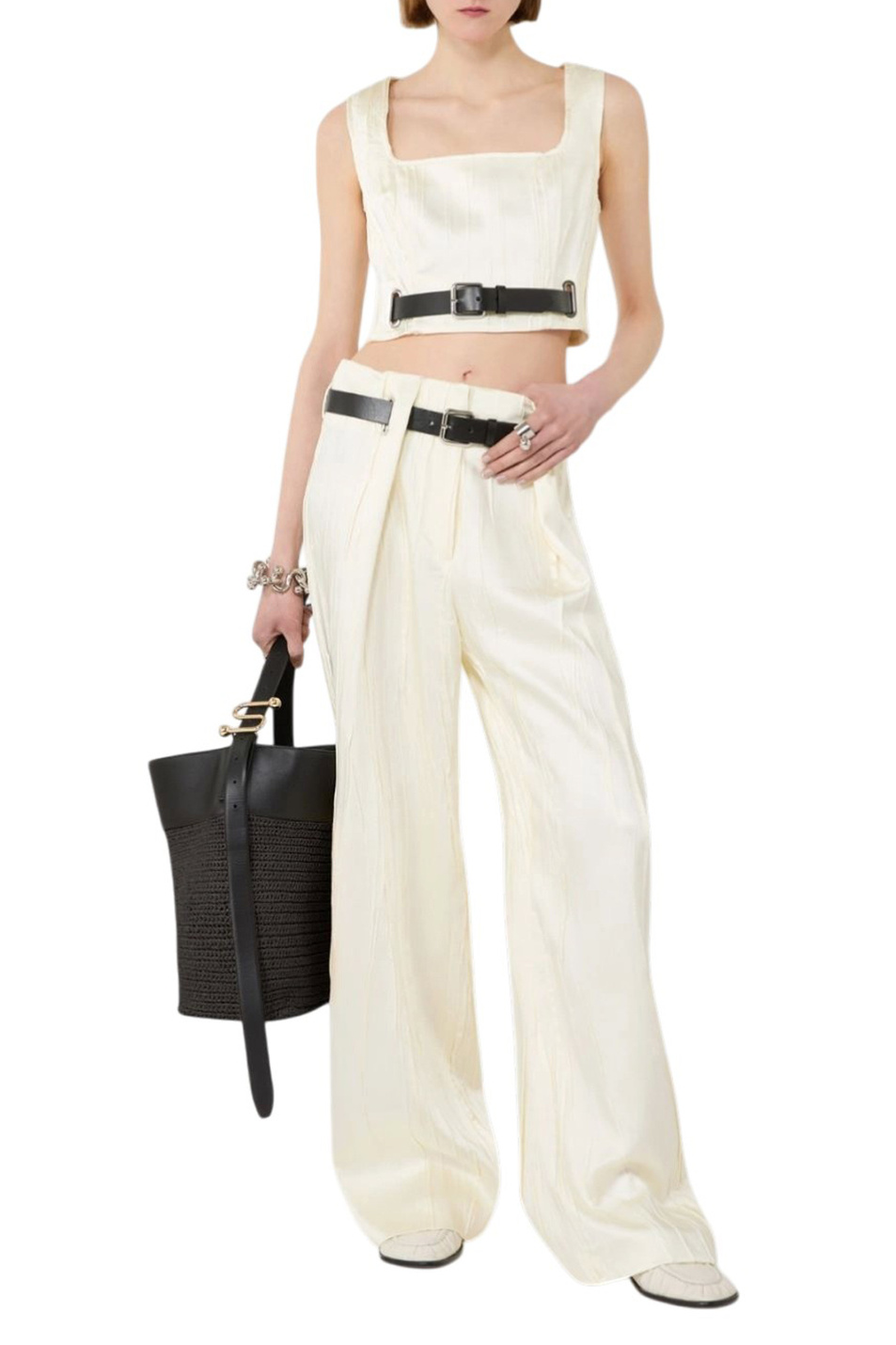 Женский Sportmax Топ ZIGRINO с ремнем (цвет ), артикул 2612161022 | Фото 2