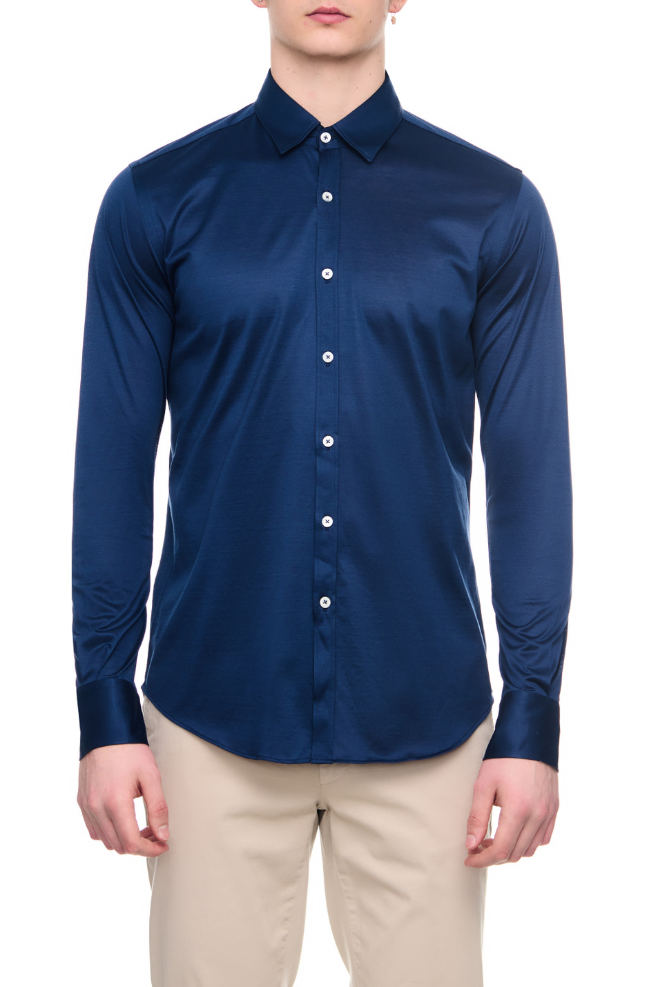 Мужской Canali Рубашка из натурального хлопка (цвет ), артикул L777GN02310 | Фото 1