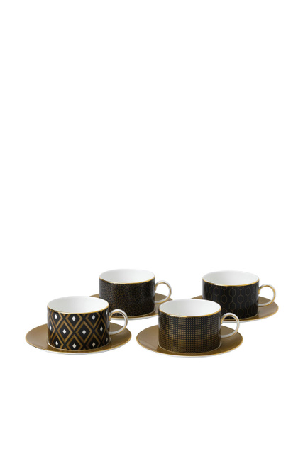Набор чайных чашек с блюдцем Arris|Основной цвет:Коричневый|Артикул:40007555 | Фото 1