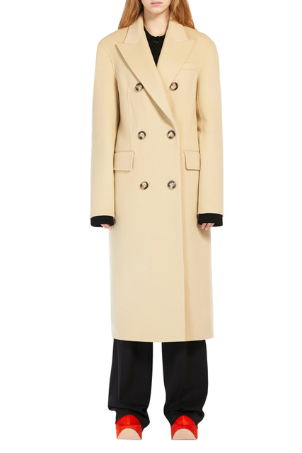 Двубортное пальто TRESA с поясом|Основной цвет:Бежевый|Артикул:20160129 | Фото 2