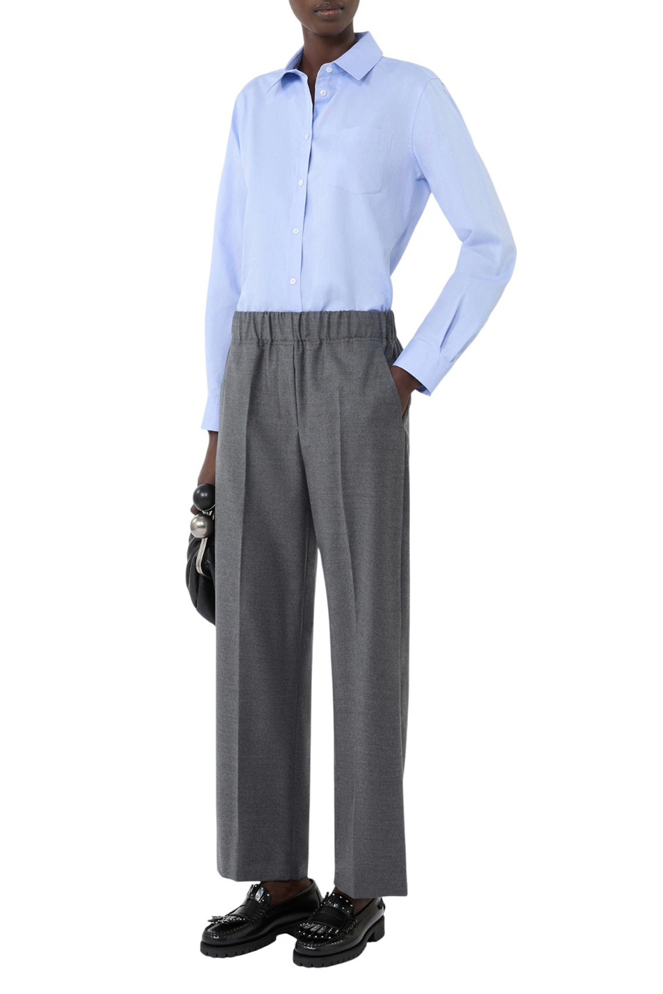 Женский Weekend Max Mara Брюки HATELEY из эластичной шерсти (цвет ), артикул 2525136022 | Фото 2