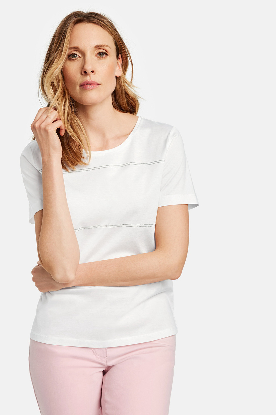 Женский Gerry Weber Футболка из натурального хлопка (цвет ), артикул 370252-35052 | Фото 1