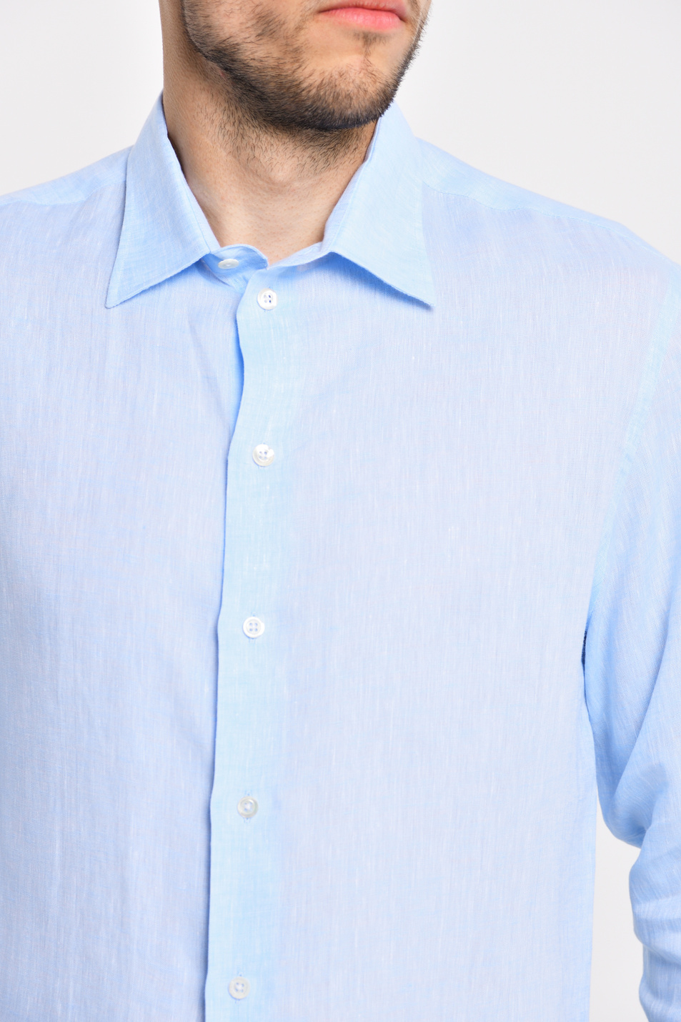 Мужской Emporio Armani Рубашка из натурального льна (цвет ), артикул 51SM0L-510F9 | Фото 2