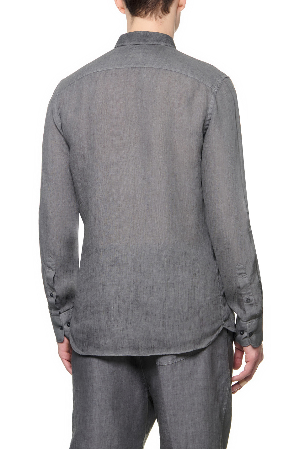 Мужской 120% Lino Рубашка из чистого льна (цвет ), артикул V0M13110000115S00 | Фото 4