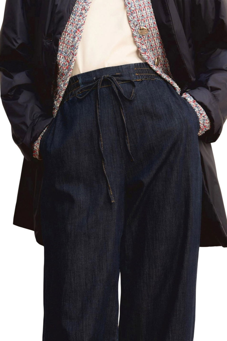 Женский Emme Marella Джинсы EMMFINGERE из эластичного хлопка (цвет ), артикул 2615181091 | Фото 5