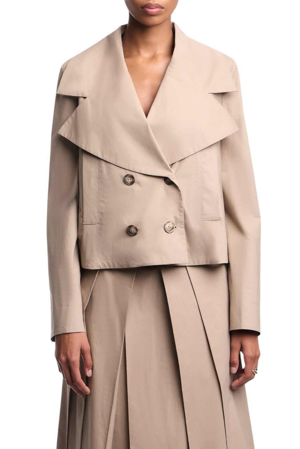 Женский Emporio Armani Тренч укороченный (цвет ), артикул EW004369-AF21642 | Фото 3
