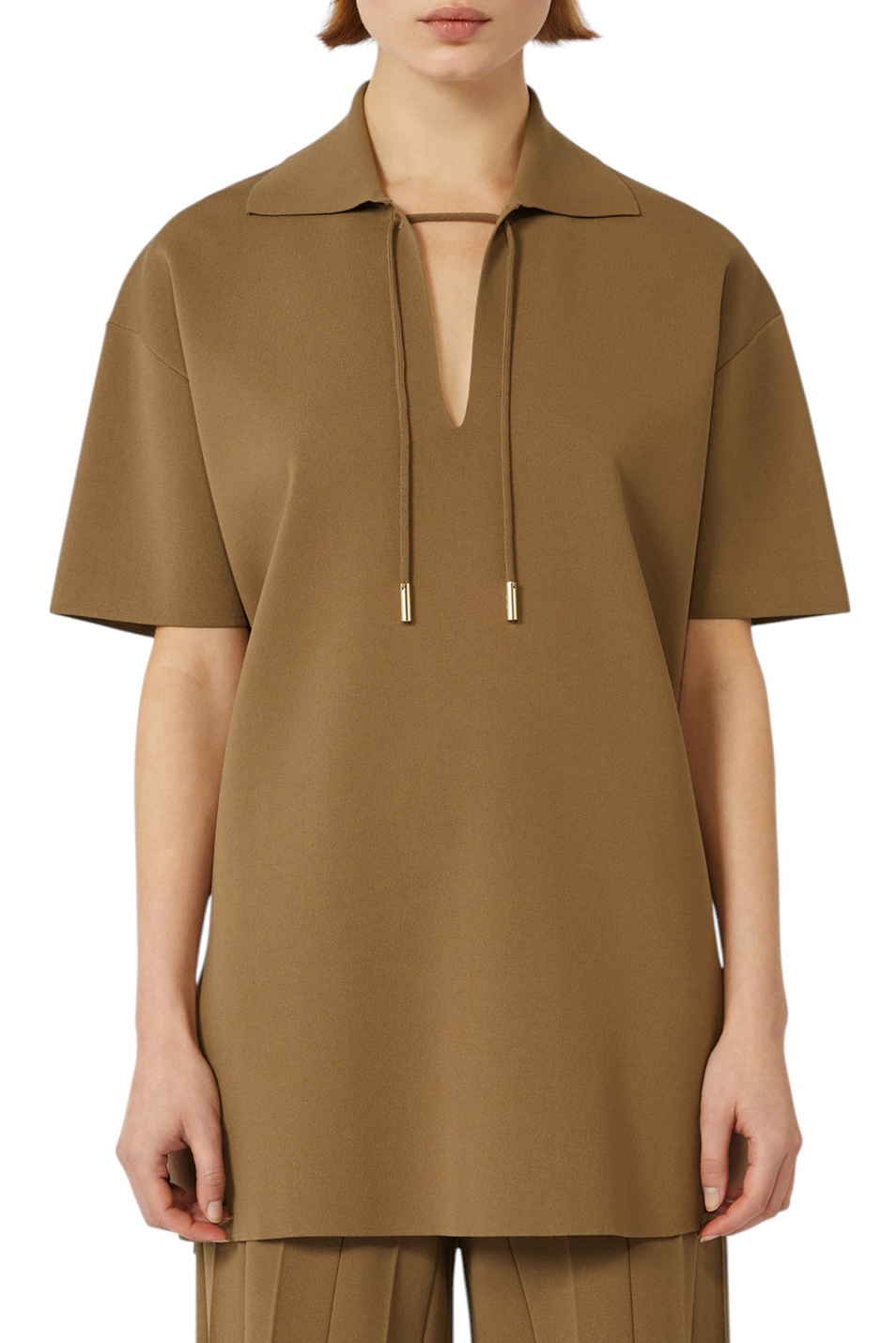 Женский Max Mara Джемпер POLTAVA однотонный (цвет ), артикул 2521366038 | Фото 3