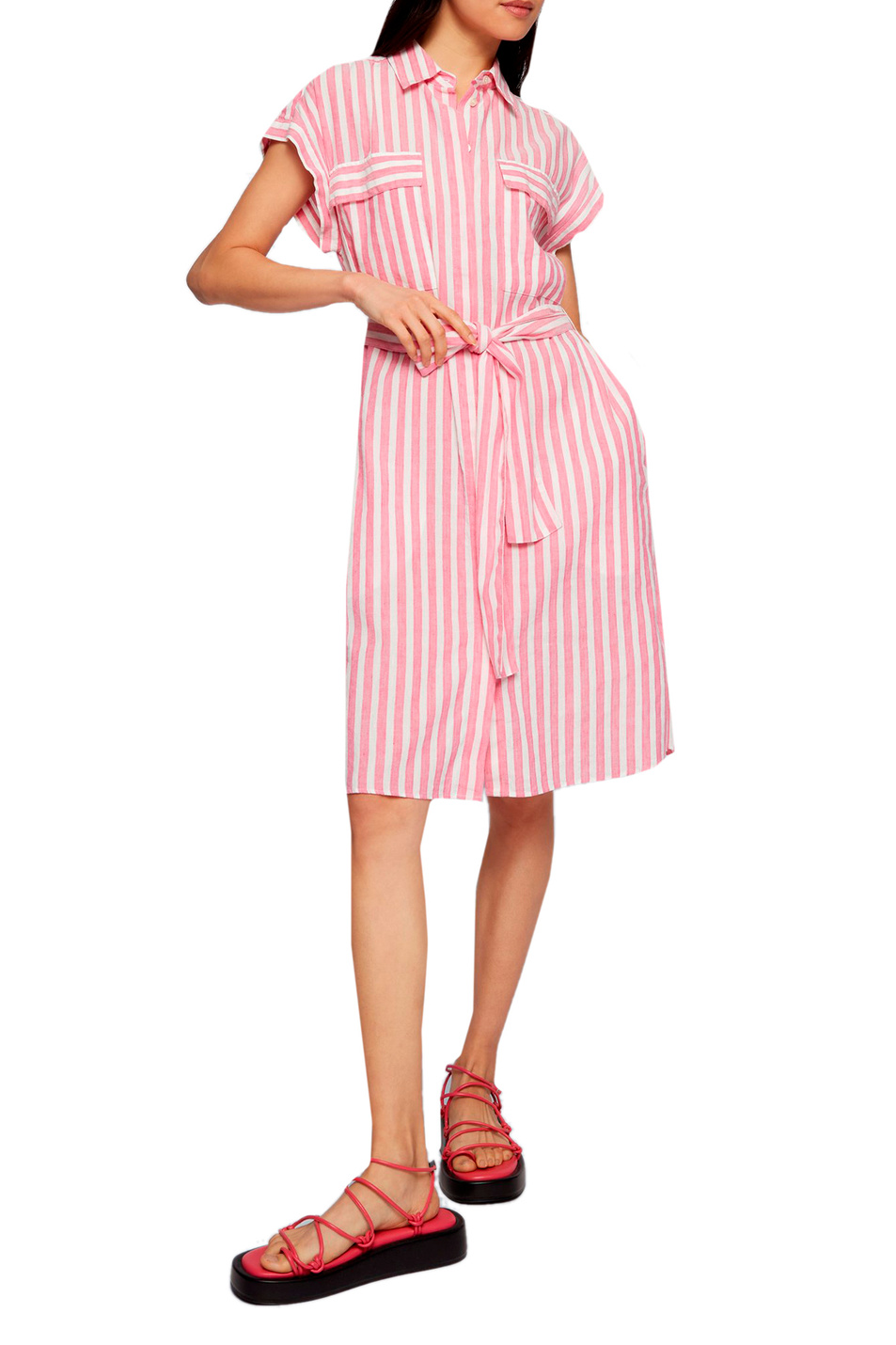 Женский BOSS Платье-рубашка свободного кроя (цвет ), артикул 50467972 | Фото 2