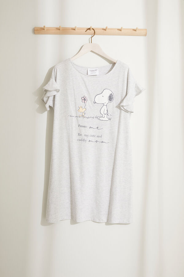 Women'secret Ночная рубашка для беременных в полоску с принтом «Снупи» (цвет ), артикул 3639088 | Фото 1