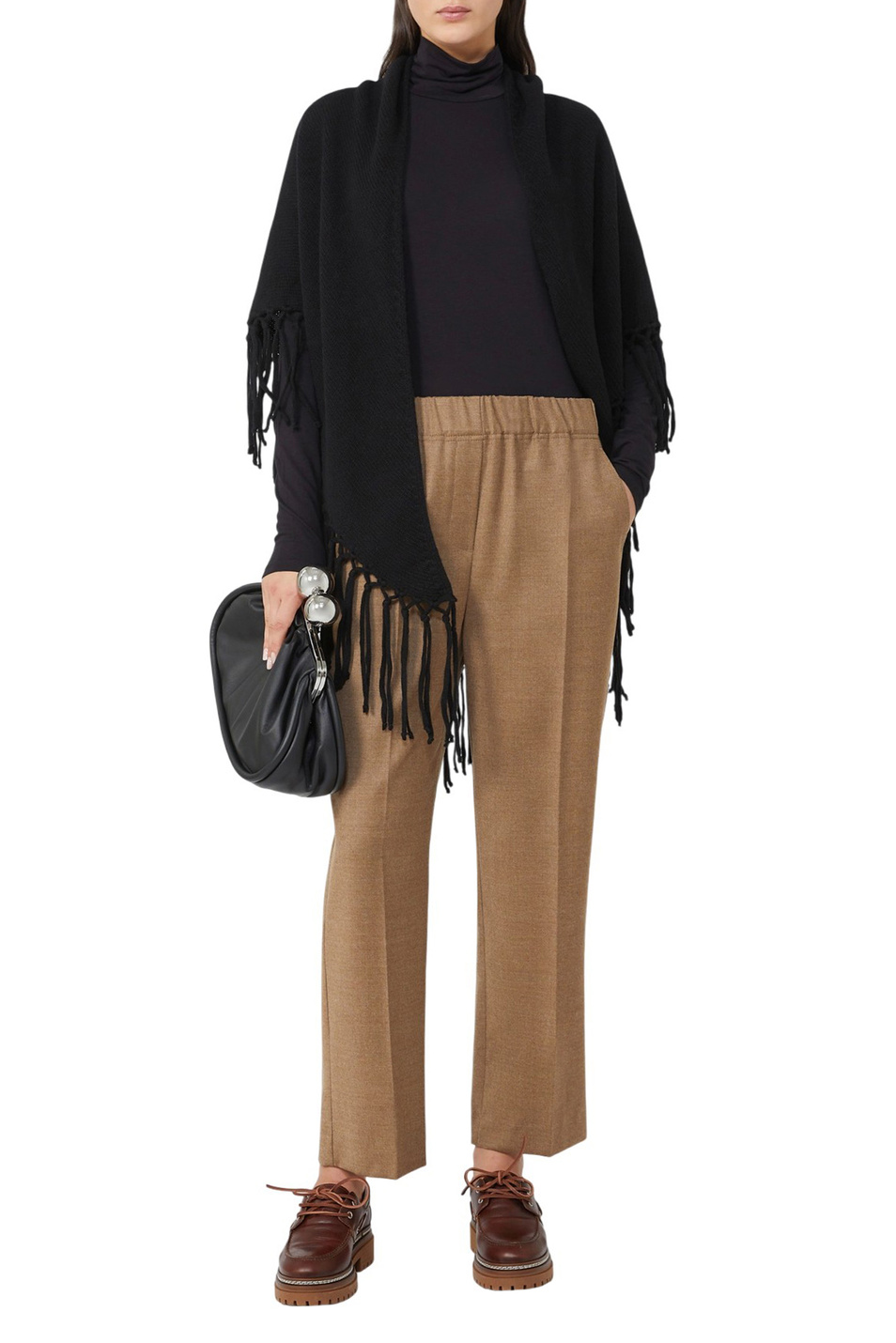 Женский Weekend Max Mara Брюки HATELEY из эластичной шерсти (цвет ), артикул 2525136022 | Фото 2