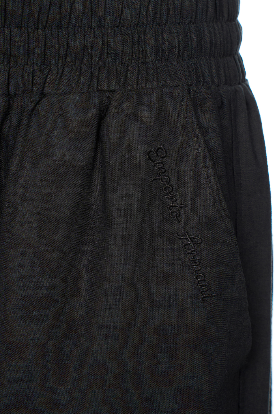 Женский Emporio Armani Брюки из льна и вискозы (цвет ), артикул EW000816-AF12201 | Фото 6
