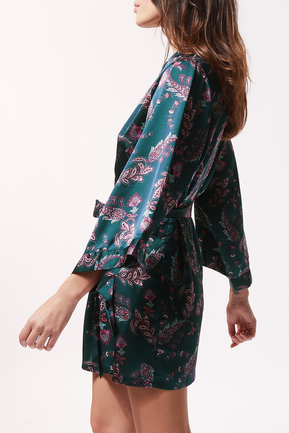 Etam Атласный халат-кимоно YLANG с принтом (цвет ), артикул 6524492 | Фото 4