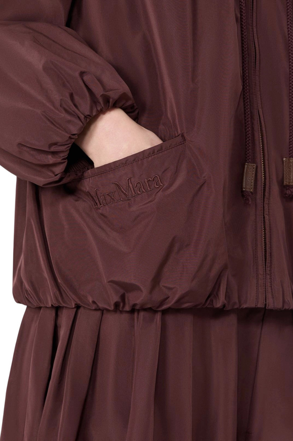 Куртка ONDE с логотипом|Основной цвет:Бордовый Женский Max Mara Куртка ONDE с логотипом (цвет ), артикул 2629026021 | Фото 5