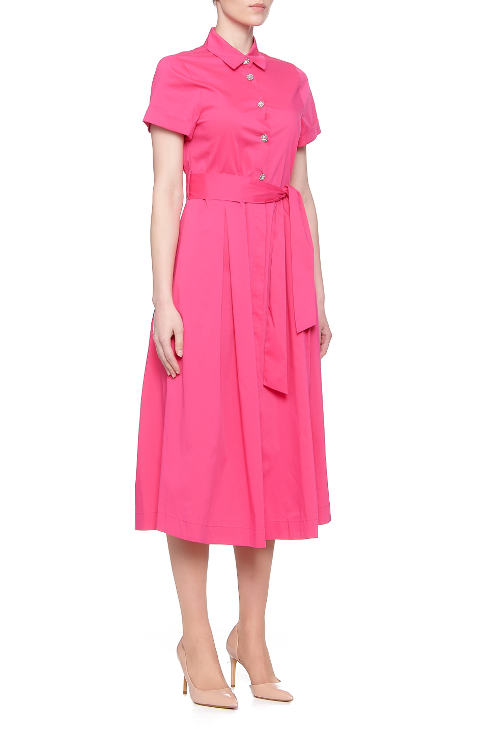 Liu Jo Платье-рубашка из смесового хлопка (цвет ), артикул CA1064T2392 | Фото 3
