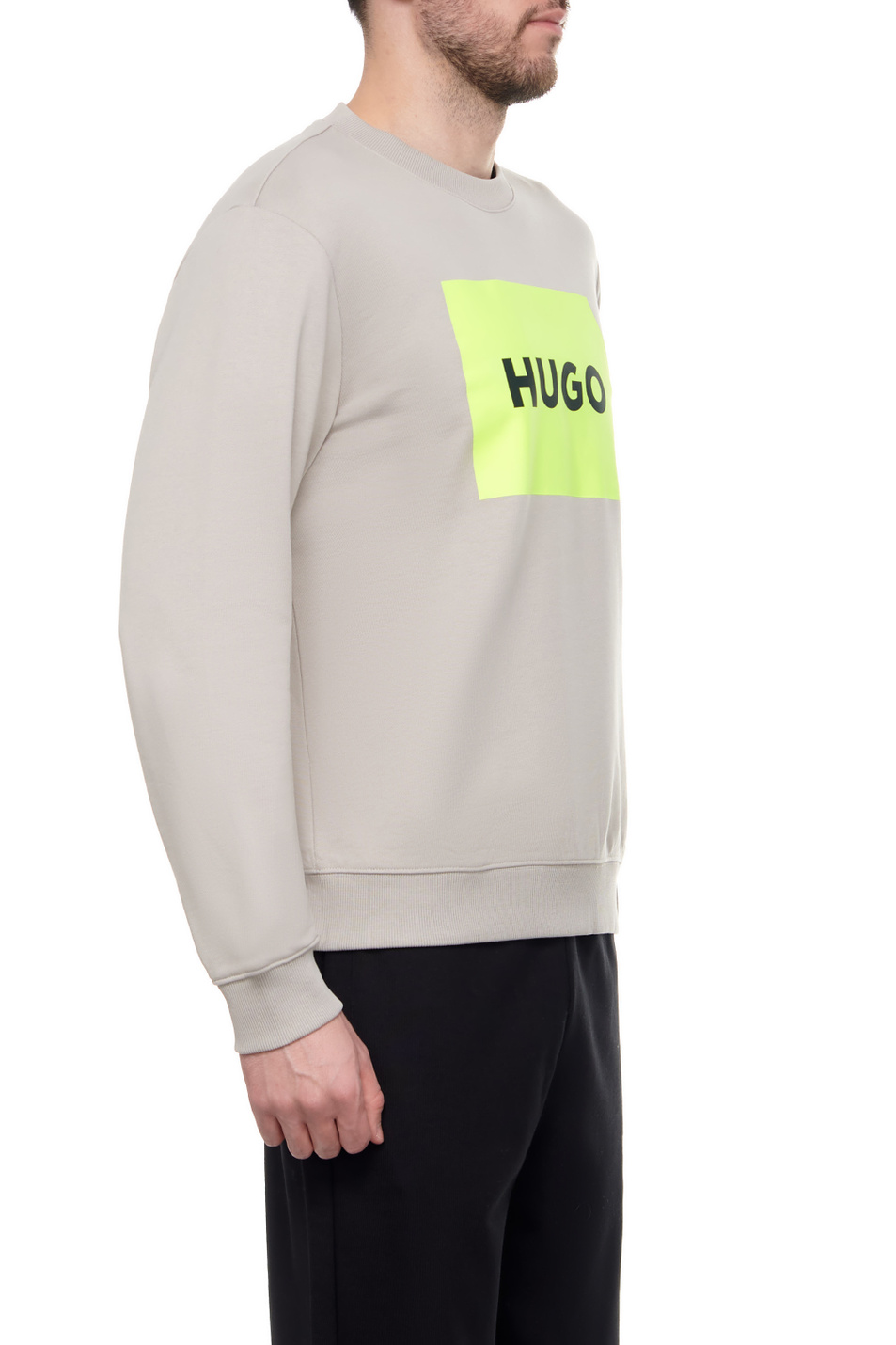Мужской HUGO Свитшот с контрастным логотипом (цвет ), артикул 50467944 | Фото 3