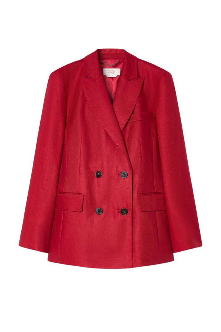 Женский Marina Rinaldi Пиджак NEBBIA изо льна (цвет ), артикул 2617041052 | Фото 1