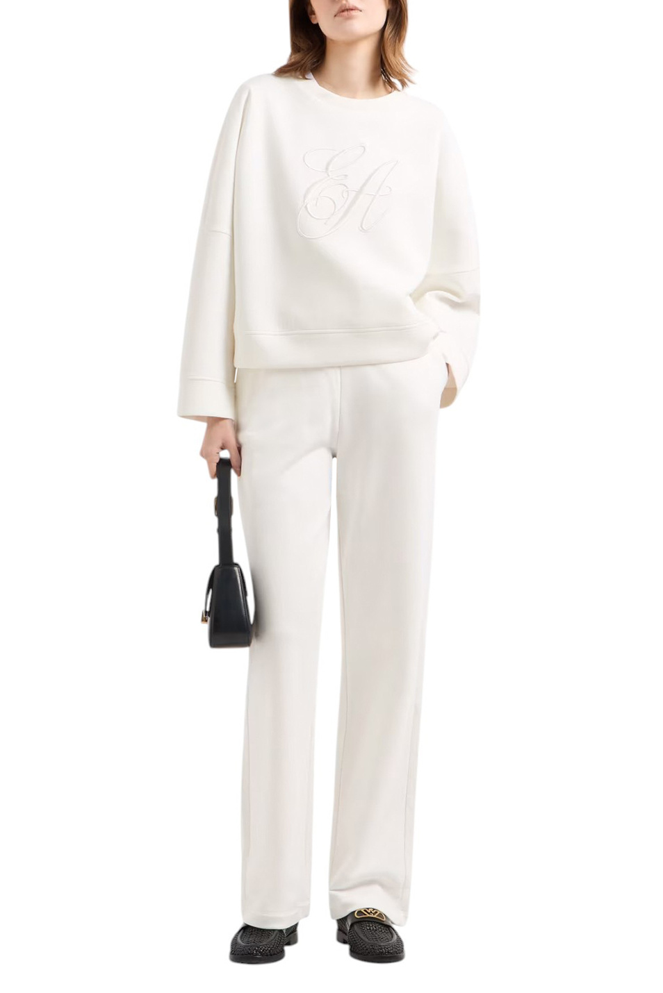 Женский Emporio Armani Брюки из хлопка (цвет ), артикул EW000888-AF12538 | Фото 3