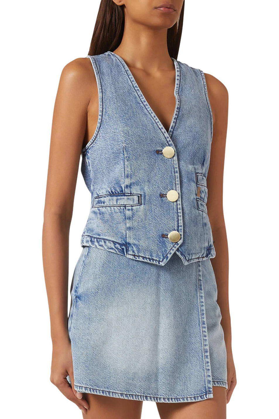 Женский Armani Exchange Жилет джинсовый (цвет ), артикул XW002263-AF21338 | Фото 4