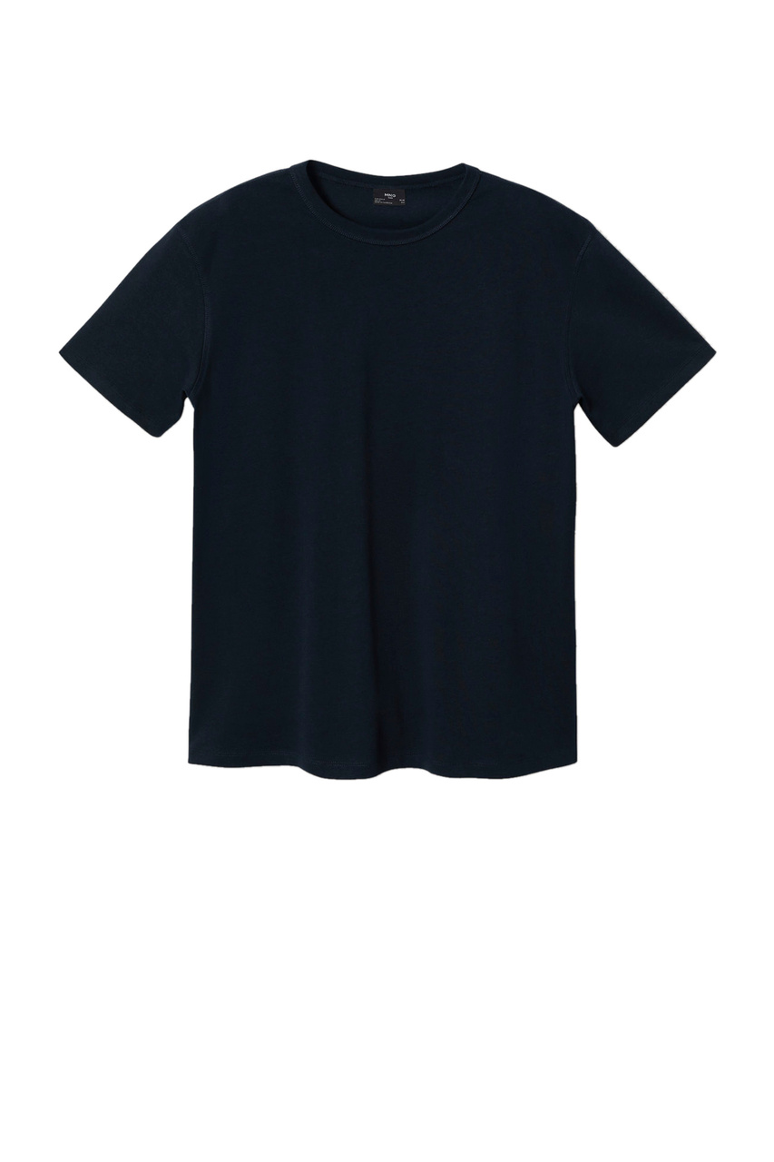 Хлопковая футболка ANOUK свободного кроя|Основной цвет:Синий|Артикул:37001032 | Фото 1