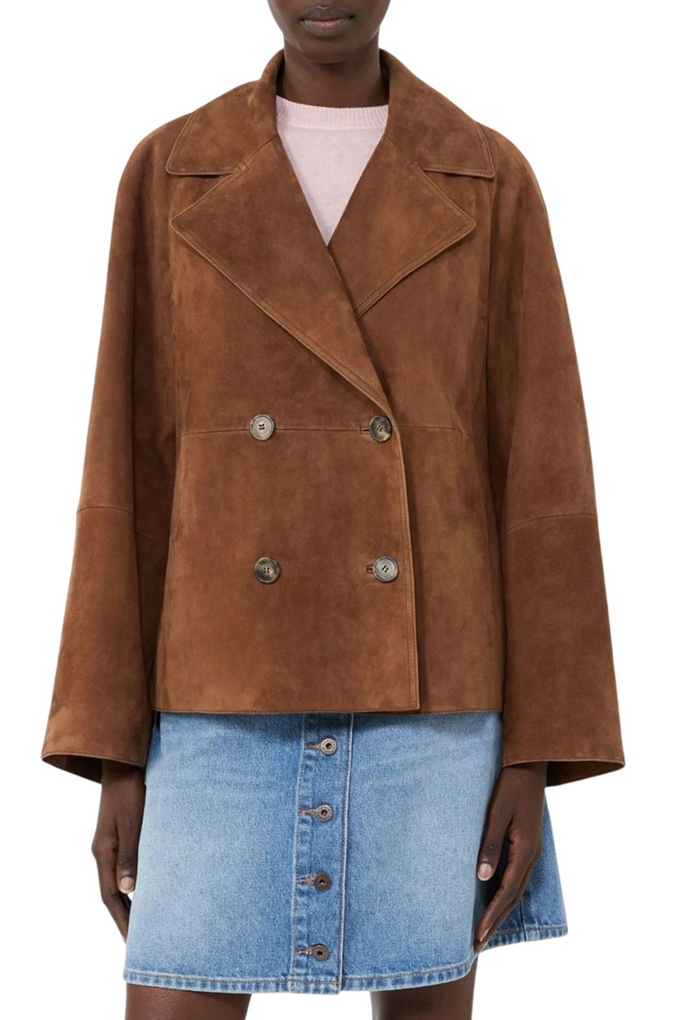 Женский Weekend Max Mara Куртка SOSPIRO из натуральной замши (цвет ), артикул 2615441011 | Фото 3