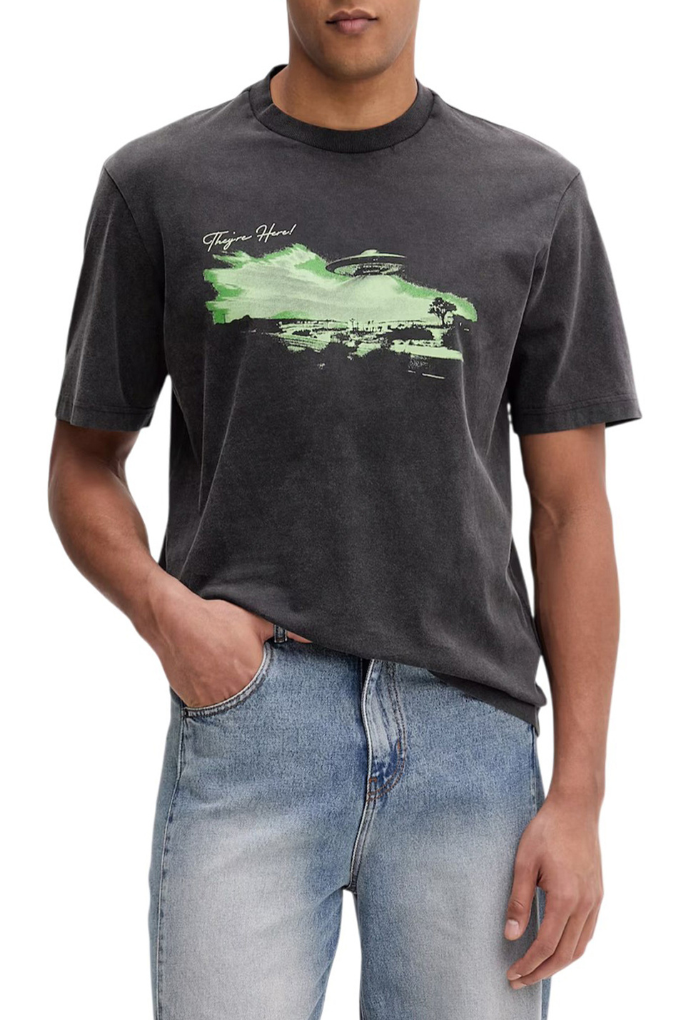 Мужской HUGO Футболка Nextralio из хлопка (цвет ), артикул 50560090 | Фото 4