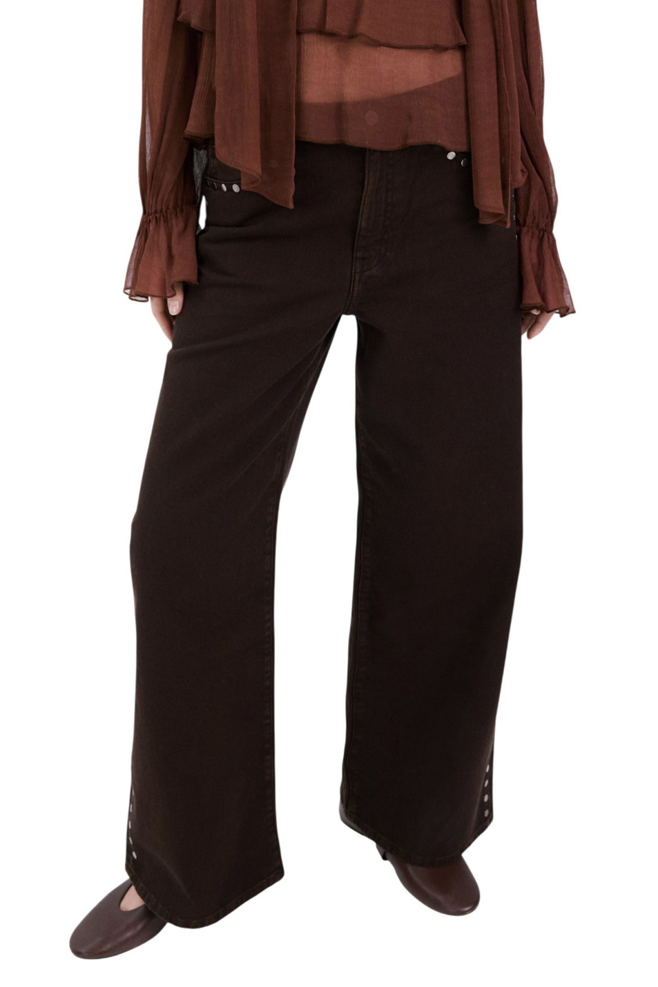 Женский Mango Джинсы STUDS с заклепками (цвет ), артикул 27014101 | Фото 3