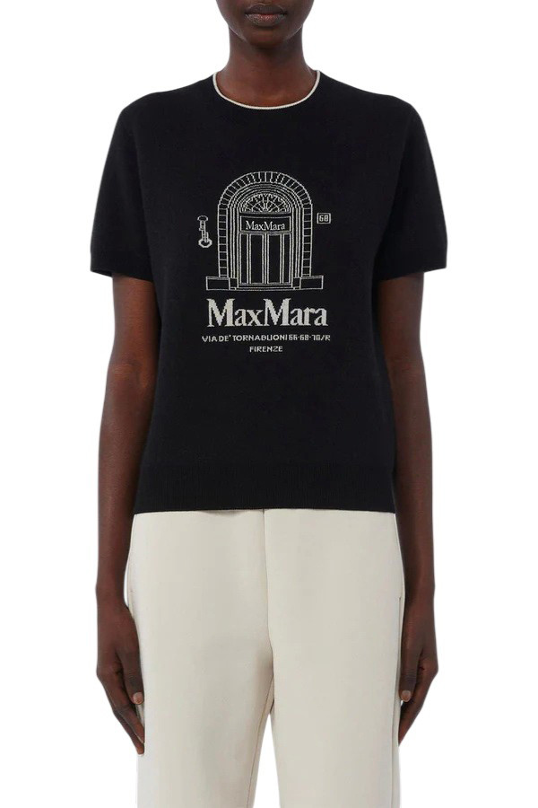 Джемпер SMMEUFORIA с принтом|Основной цвет:Черный Женский Max Mara Джемпер SMMEUFORIA с принтом (цвет ), артикул 2619361191 | Фото 3