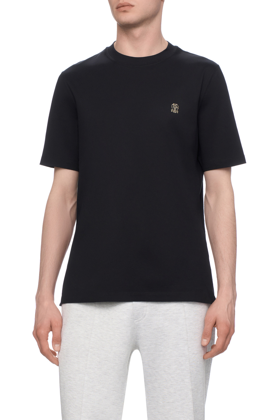 Мужской Brunello Cucinelli Футболка из натурального хлопка (цвет ), артикул M0B137444G | Фото 4