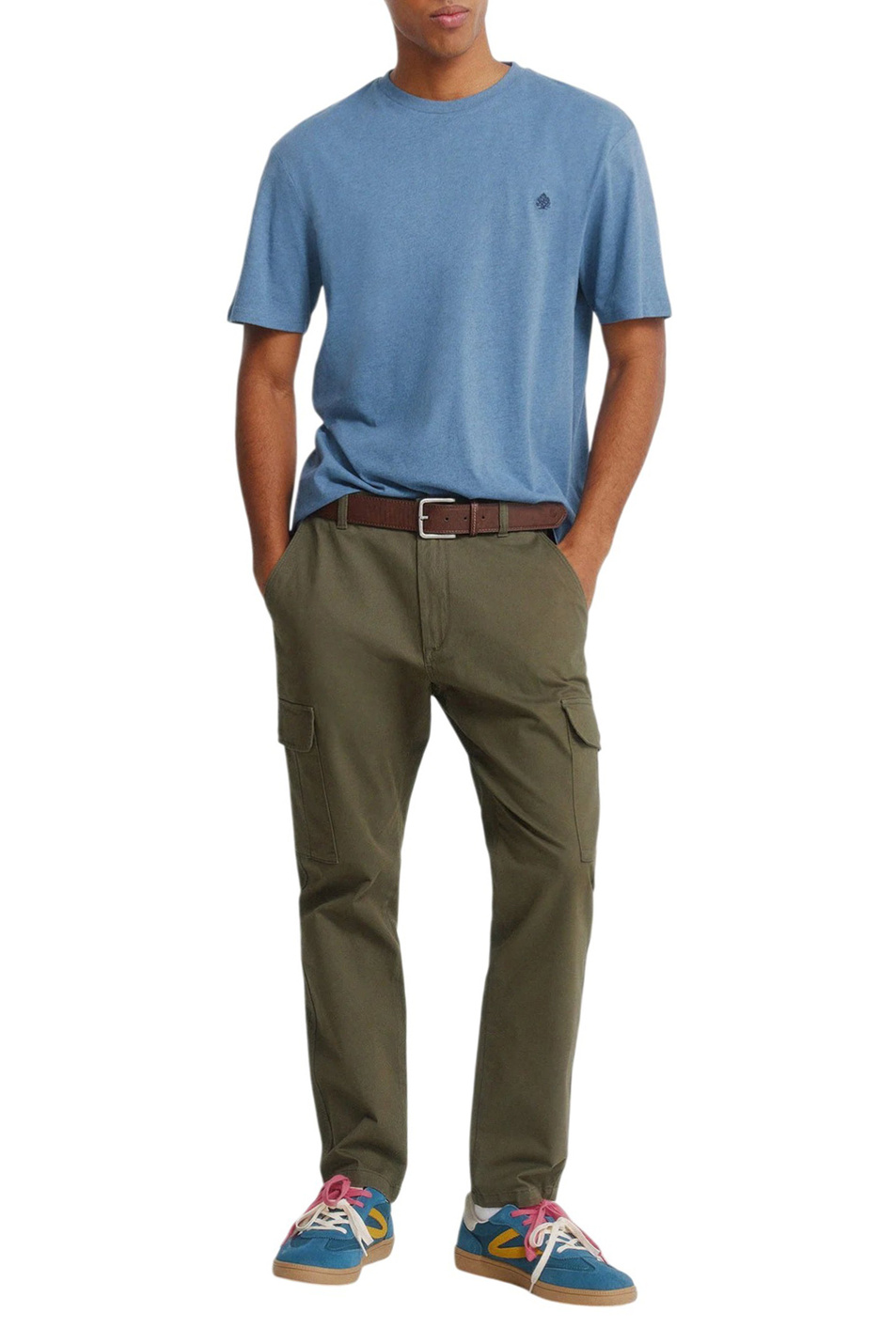 Мужской Springfield Футболка с вышивкой (цвет ), артикул 7122310 | Фото 2