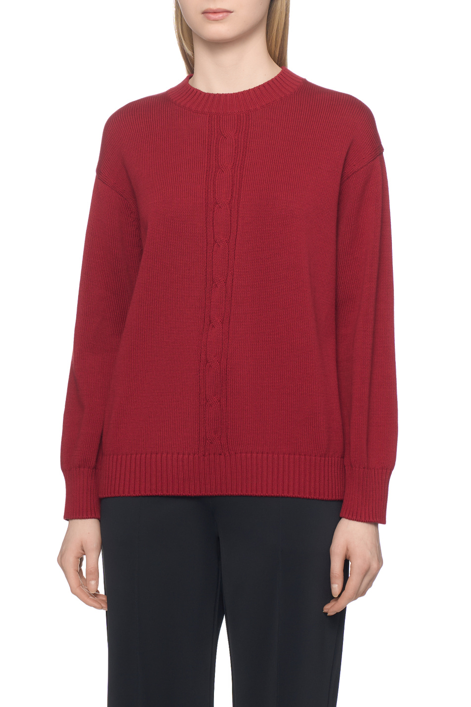 Женский Max Mara Джемпер BERMUDA из смесового хлопка (цвет ), артикул 2616361107 | Фото 4