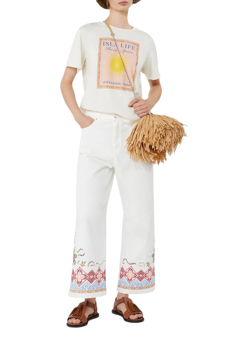 Женский Weekend Max Mara Футболка PANTERA из хлопка (цвет ), артикул 2615971032 | Фото 2