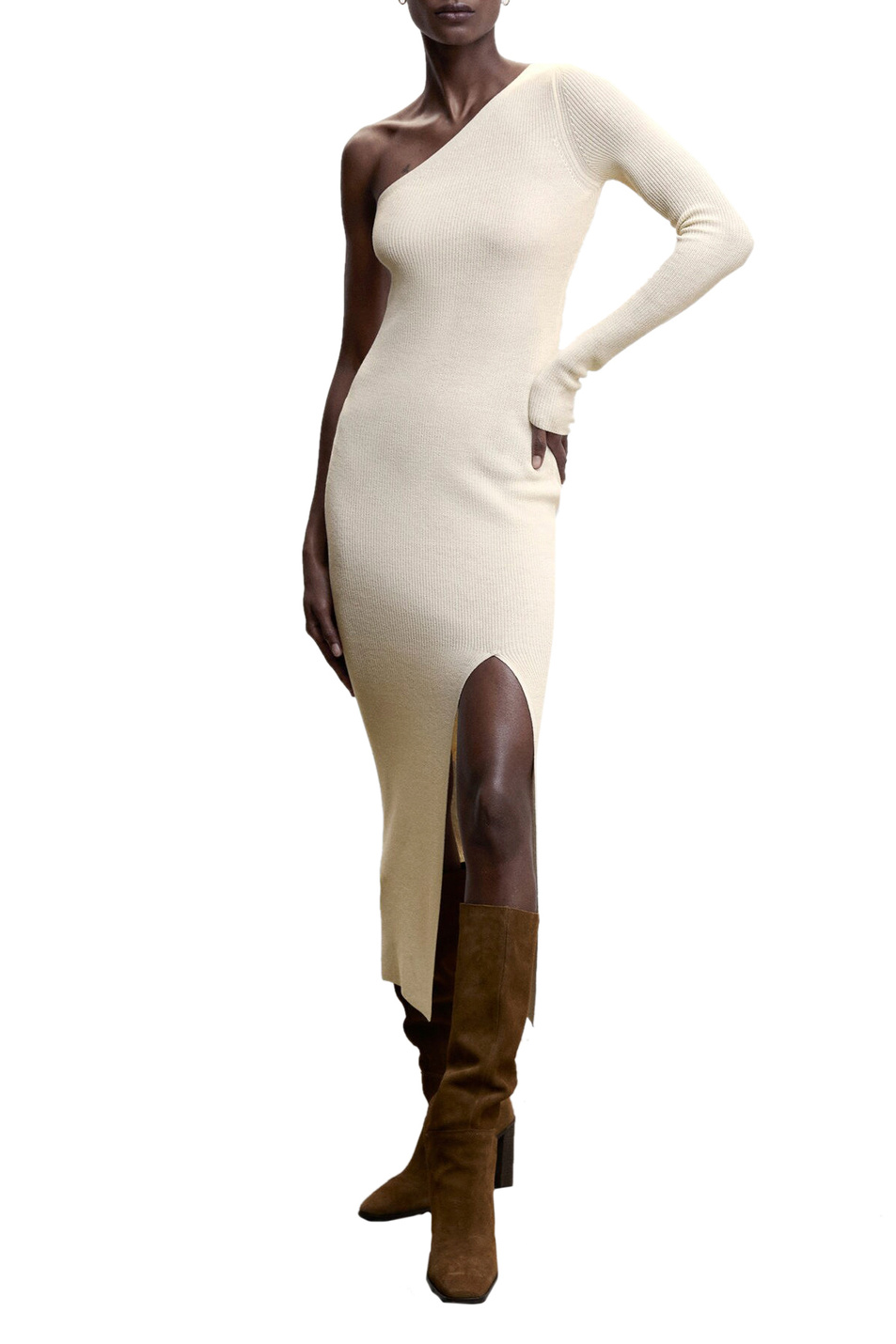 Женский Mango Платье BONE асимметричного кроя (цвет ), артикул 47054038 | Фото 2