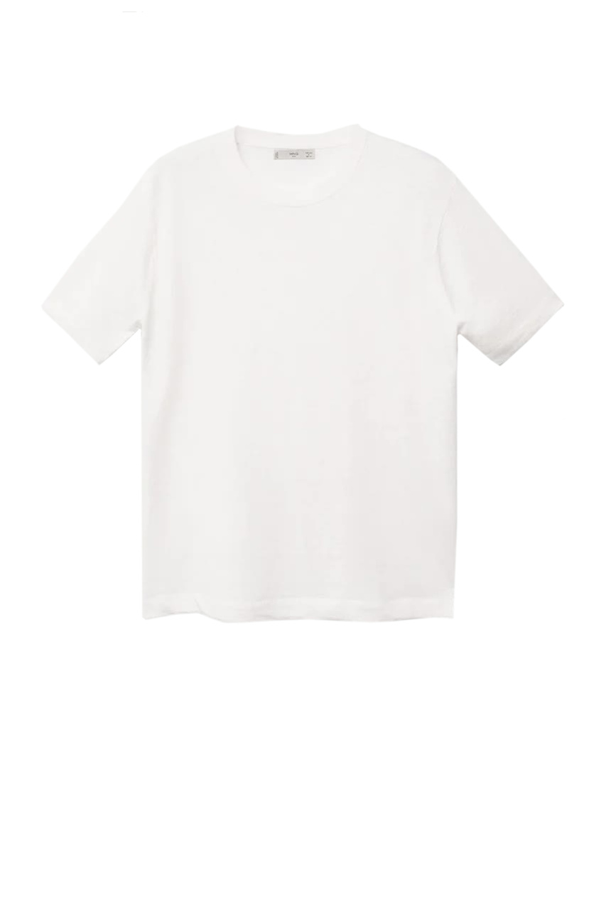 Льняная футболка BARI|Основной цвет:Белый|Артикул:87037626 | Фото 1
