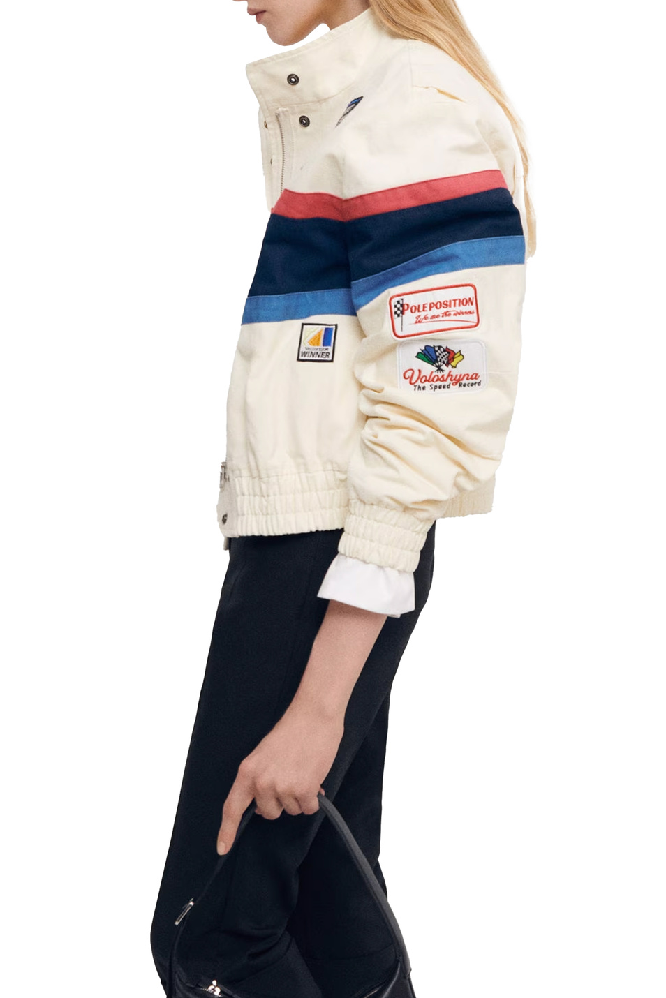 Женский Mango Куртка RACING с нашивками (цвет ), артикул 67074476 | Фото 4