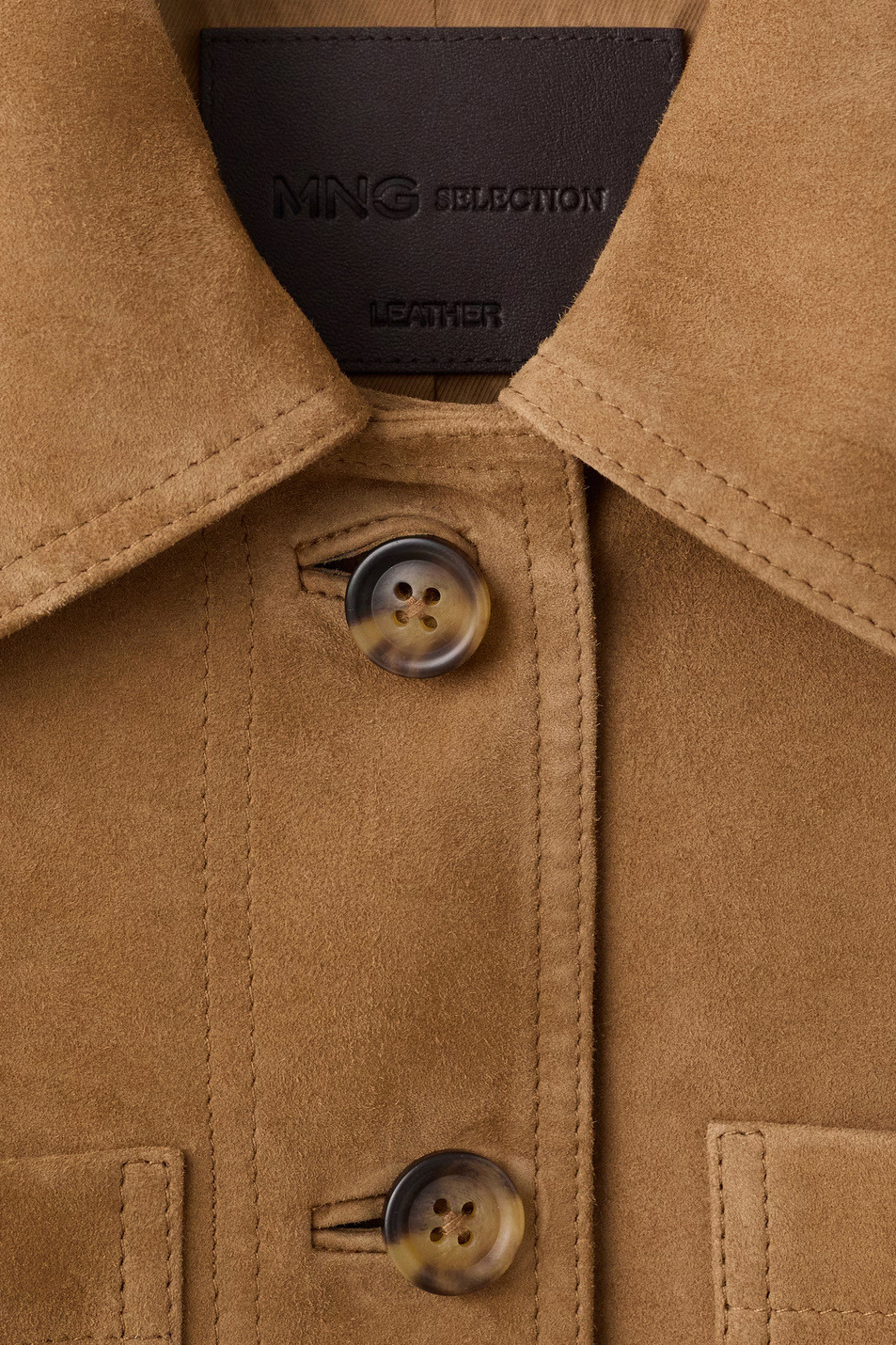 Женский Mango Куртка AVIGNON из натуральной замши (цвет ), артикул 27045813 | Фото 5