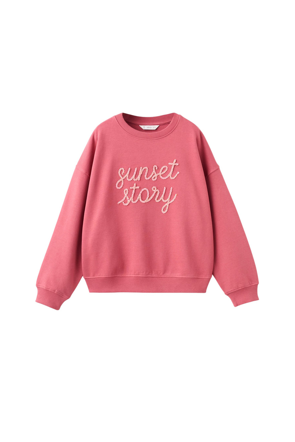 Девочкам Mango Kids Свитшот LOVE из хлопка (цвет ), артикул 27086342 | Фото 1