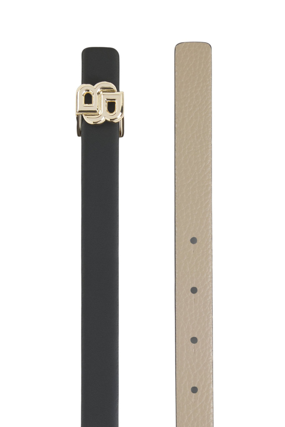 Ремень двусторонний из натуральной кожи|Основной цвет:Черный Женский BOSS Ремень двусторонний из натуральной кожи (цвет ), артикул 50542179 | Фото 2