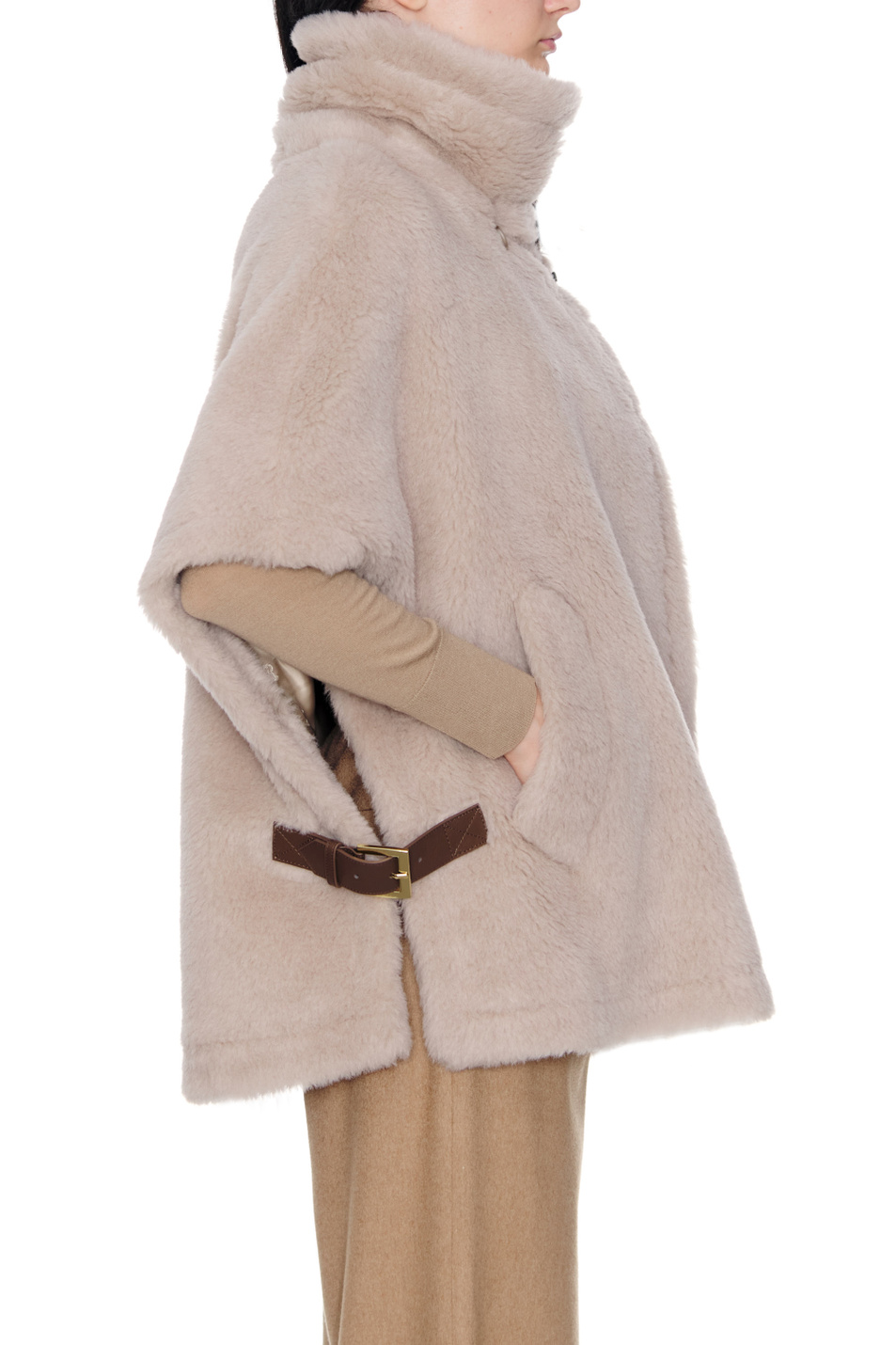 Женский Max Mara Пальто AGI1 из шерсти с добавлением шелка (цвет ), артикул 47361223 | Фото 6