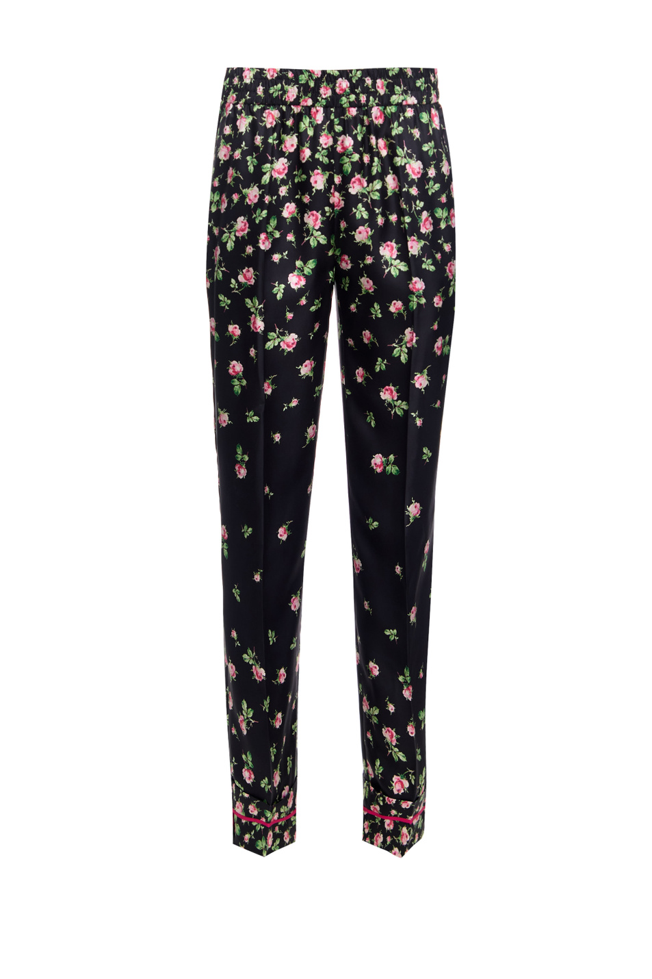 Женский Red Valentino Брюки из натурального шелка с цветочным принтом (цвет ), артикул 3R3RBG706UW | Фото 1
