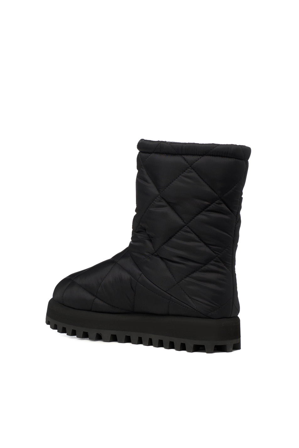 Полусапоги стеганые|Основной цвет:Черный Женский Dolce & Gabbana Полусапоги стеганые (цвет ), артикул CT1096-AQ075 | Фото 3