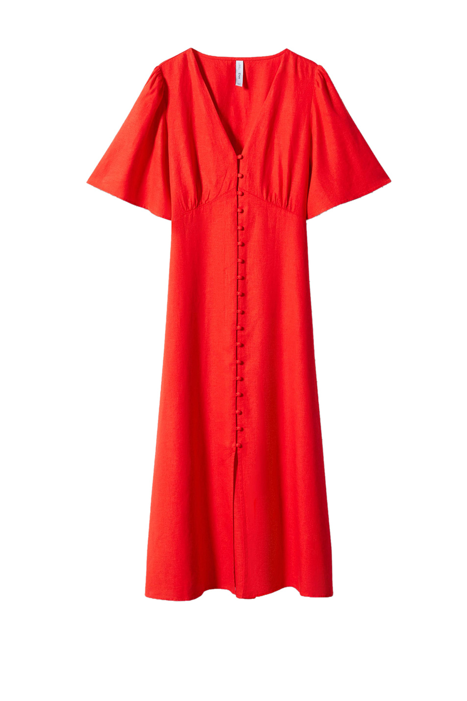 Женский Mango Платье RED2 из смесового льна (цвет ), артикул 47007110 | Фото 1