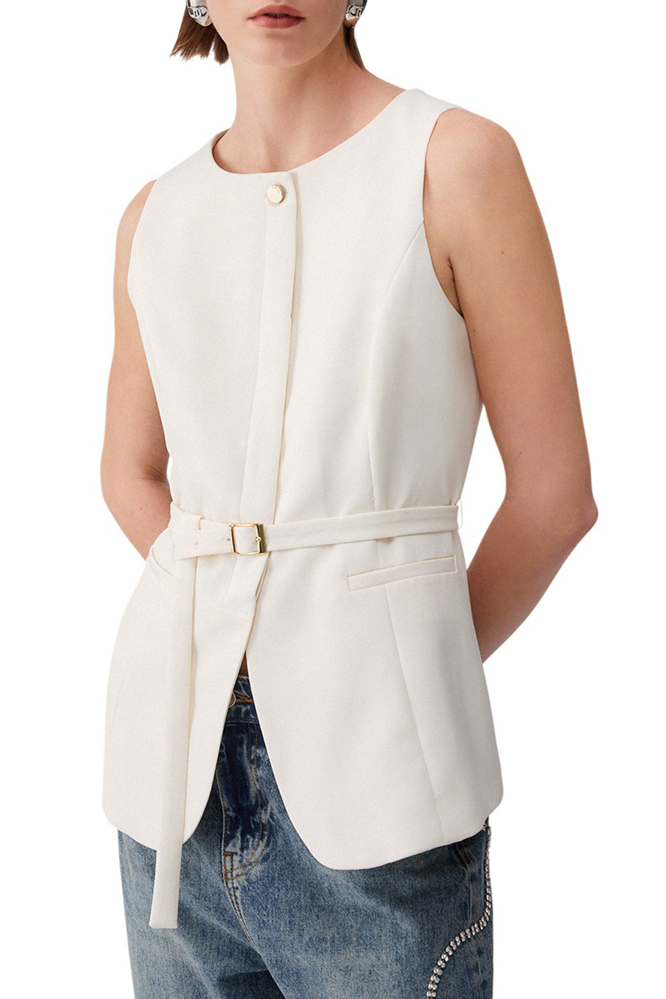 Женский Liu Jo Жилет с поясом (цвет ), артикул WA6209TS896 | Фото 3