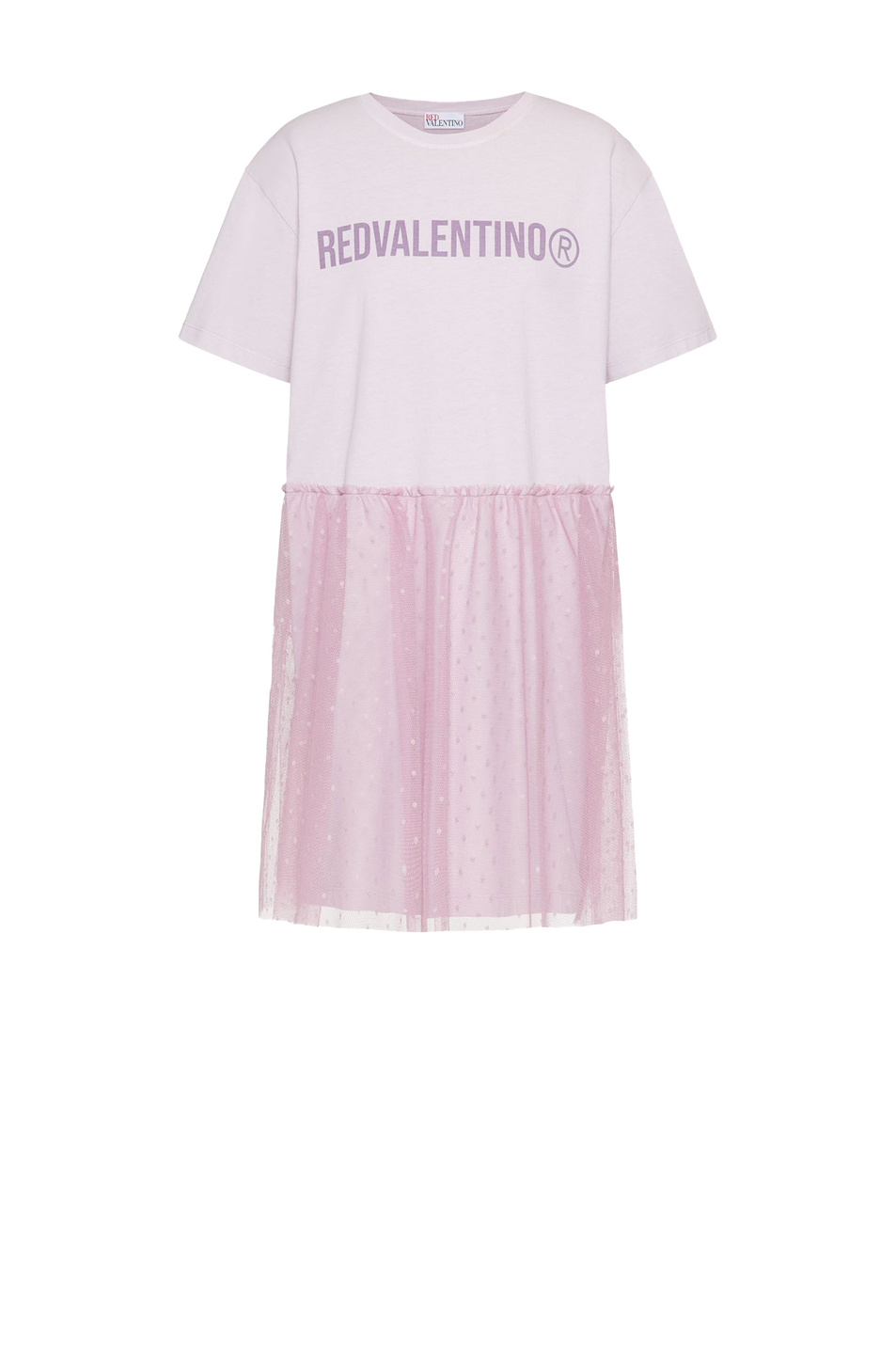 Женский Red Valentino Платье-футболка из хлопкового джерси с принтом (цвет ), артикул XR3MJ08V6CY | Фото 1
