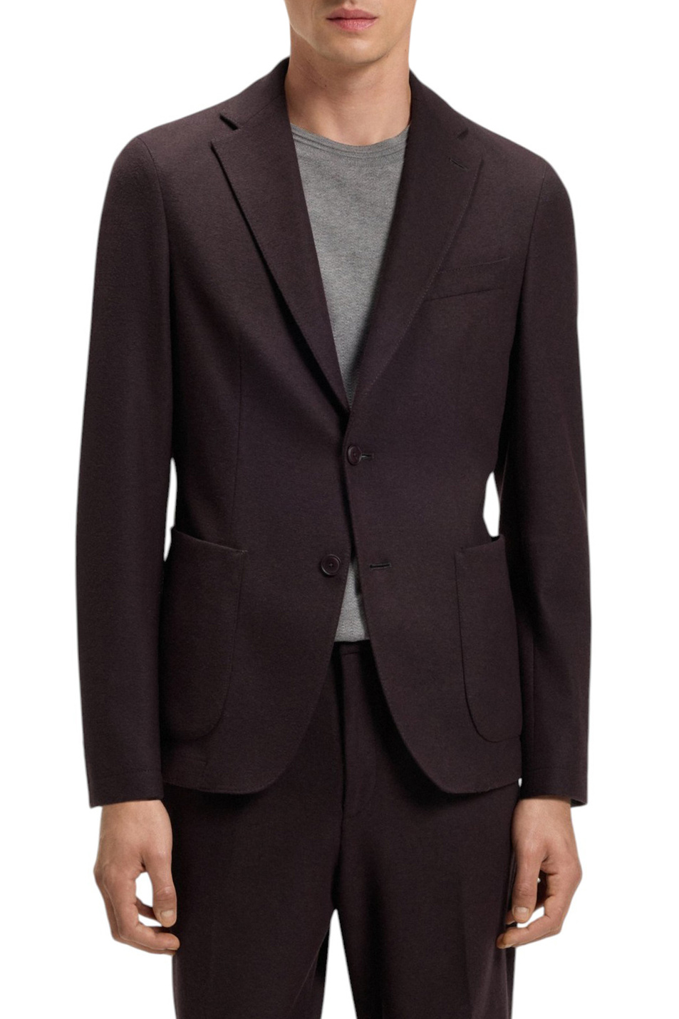 Пиджак P-Hanry с накладными карманами|Основной цвет:Бордовый Мужской BOSS Пиджак P-Hanry с накладными карманами (цвет ), артикул 50551528 | Фото 3