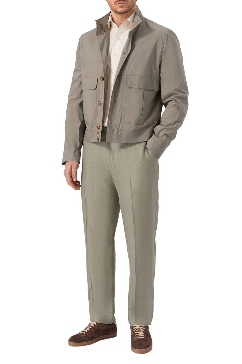 Мужской Corneliani Брюки из льна (цвет ), артикул 274552-2714326 | Фото 3