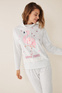 Women'secret Длинная флисовая пижама с изображением фламинго ( цвет), артикул 3136264 | Фото 3